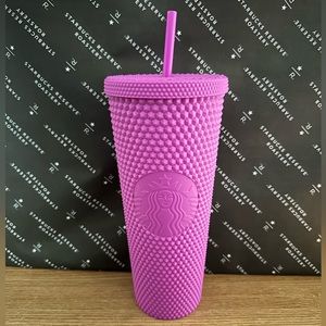 LATAM Starbucks Purple Matte Studded Cup